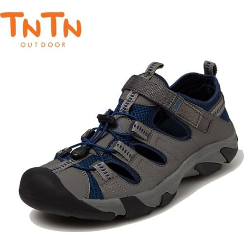 TNTN Mens Hiking Sandals Outdoor Trekking Shoes Beach Sandals Men Women Sneakers Breathable Hiking Shoes Trail Water Sandals Men