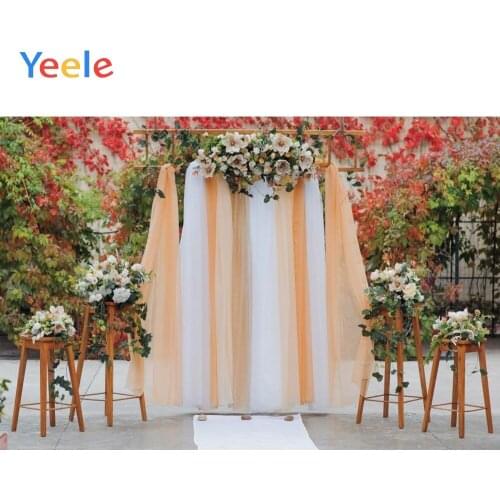 Wedding Photocall Marriage Flower Curtain Park Garden Backdrop Custom Vinyl Photography Background For Photo Studio Photophone