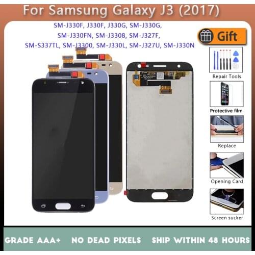 5.0" For SAMSUNG Galaxy J3 2017 J330 J330F J3 PRO LCD Display No Dead Pixel Touch Screen Sigitizer Assembly Replacment