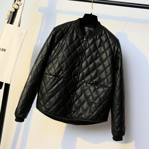 KMETRAM Winter Jacket Women Fashion Streetwear Parka Women Faux Leather Jacket Korean Short Coat Plus Size Manteau Femme MY4473