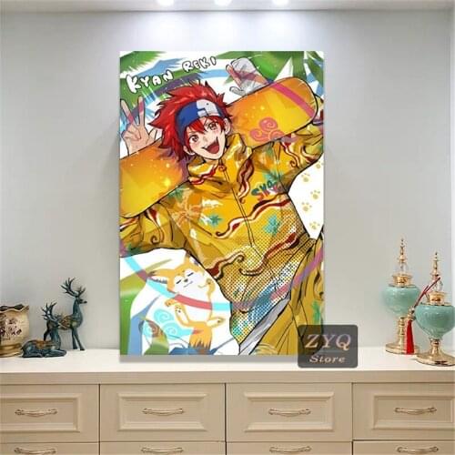 ZYQ SK8 The Infinity Anime Canvas Poster Bedroom Decor Sports Landscape Office Room Decor Gift Modular Canvas Pictures