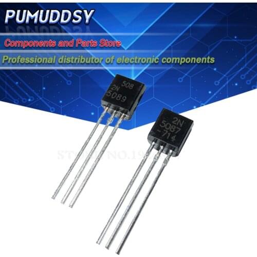 100PCS 2N5087+ 2N5089 every 50PCS 2N5087 2N5089 TO-92 In-line Transistor Low Noise TO92 Field Effect Transistor