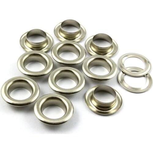 1000Pcs 14mm ( inner ) Nickel Round Grommet Eyelet
