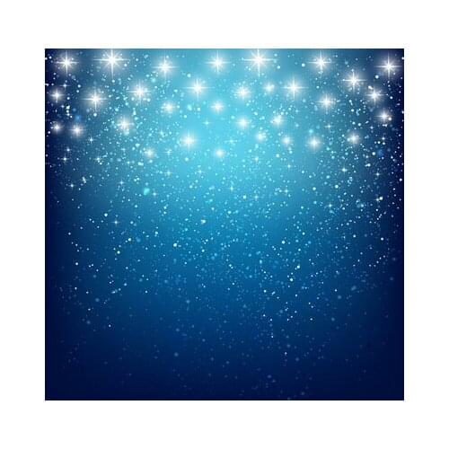 4x6ft(1.25x2m) Shining Glitter Spots Backgrounds Lamplight Photography Blue Art Fabric Backdrops D-4061