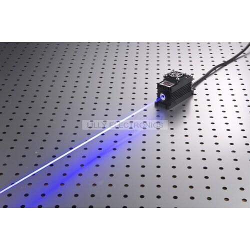 500mW 445nm Blue Laser Dot Module TTL/Analog 0-30KHZ TEC Cooling 85-265V