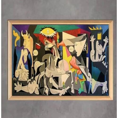World Famous Painting “Guernica” 5D DIY Diamond Painting Full Square Diamond Cross Stitch Mosaic Picasso Living Room Decoration