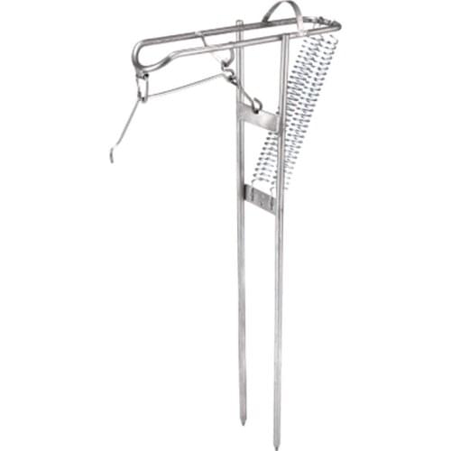 Stainless Fishing Rod Holder Rack with Automatic Tip-Up Hook Setter Double Spring FK88