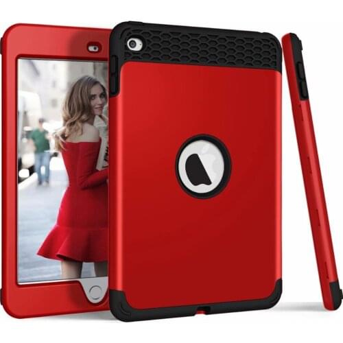 For iPad Mini 4 Case PC Rugged Drop Protection 3 in 1 Full Body Shockproof Protective Skin Cover For Apple iPad Mini 4 Case
