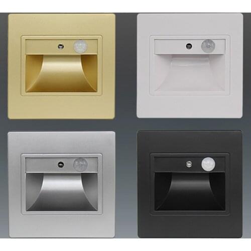 Motion Sensor LED Stairway Light Wall Sconce Lights Corridor Night light LED Foot Light Wall Lamp LED Step Ladder Lights with 86