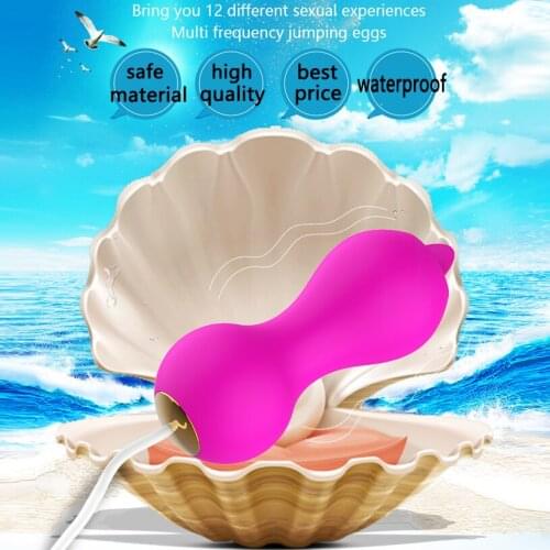 12 Vibration Frequency Erotic Jump Egg G-spot Waterproof Vibrator Sex Toy for Women Vaginal Clitoral Massager Female Masturbator