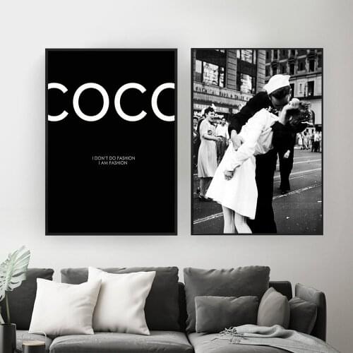 Photography Nurse Sailor Kiss Nordic Canvas Print and Poster Vintage Fashion Prints New York Photo Picture Wall Art Home Decor