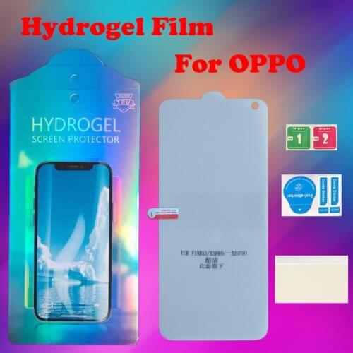 Positioning Sticker Hydrogel Film for OPPO Find X2 Find X2Pro X3/X3Pro Reno 3/4Pro 5Pro 5ProPlus Screen Protector with Package