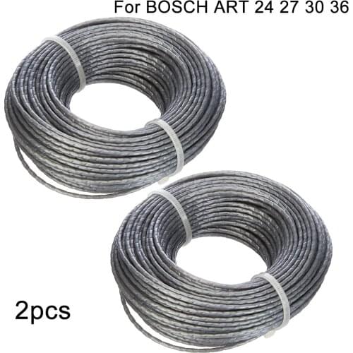 2pcs 24m*1.6 Mm Grass Trimmer Line Wire Rope Cord Brushcutter Spool Thread For BOSCH ART 24 27 30 36 F016800462 Lawn Mower Parts