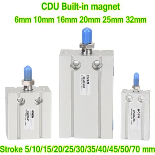 CDU32-50 Free Mounting double acting CDU type double action Air Cylinders mini cylinder CDU32-50D 32*50