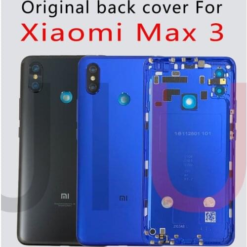 New For Xiaomi Mi Max 3 Battery Cover Camera Frame Lens Battery Case Cover Rear Door Housing Back Case
