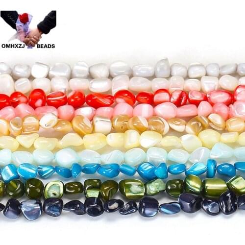 OMH Wholesale JD227 8*7mm Natural Jewelry DIY Making Bracelet Necklace Natural AAA Chips Loose Spacer String Irregular Beads
