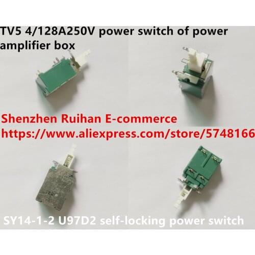 Original new 100% SY14-1-2 U97D2 self-locking power switch TV5 4/128A250V power switch of power amplifier box