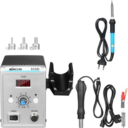 700W Soldering Station LED Digital Solder Iron Desoldering Station BGA Rework Solder Station Hot Air Gun for SMD SMT DIP