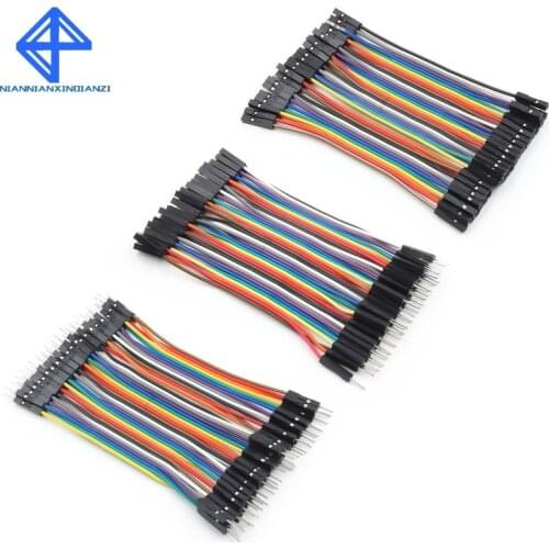 Dupont Line 120pcs 10cm Male to Male + Female to Male and Female to Female Jumper Wire Dupont Cable for arduino DIY KIT