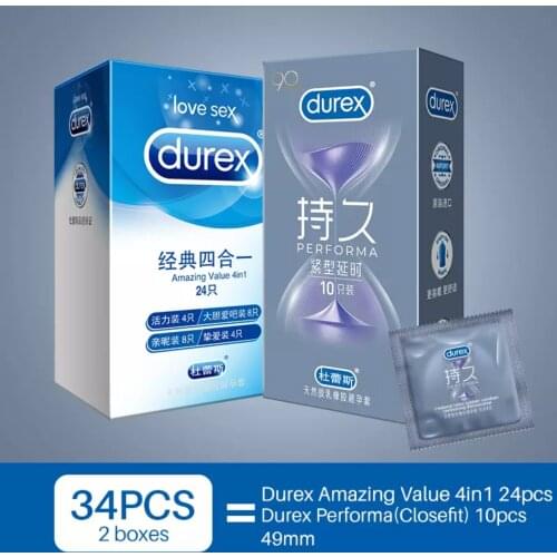 Durex for Long Sex Performa Climax Safe Delay Long Lasting Climax Control Lubricant Condoms Intimate Goods Sex Products