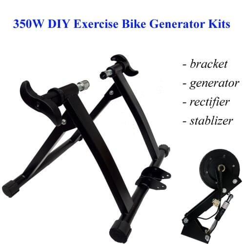 350W 12V low speed rare earth brushless permanent magnet generator for DIY stationary exercise bike generator, with stablizer