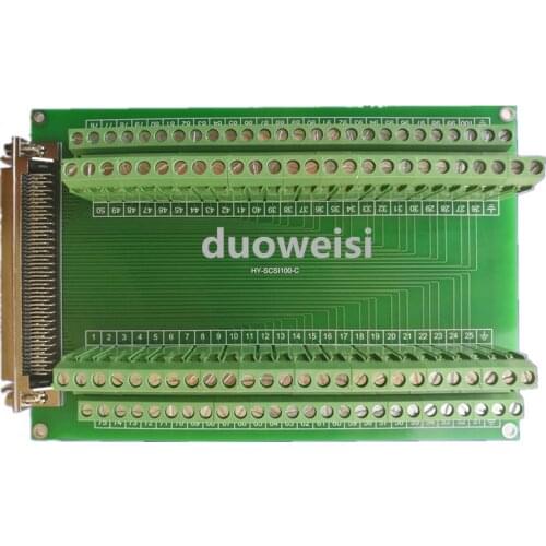 SCSI100 female adapter terminal block HY-SCSI100-C compatible with ADAM-39100 and DIN-100S-01