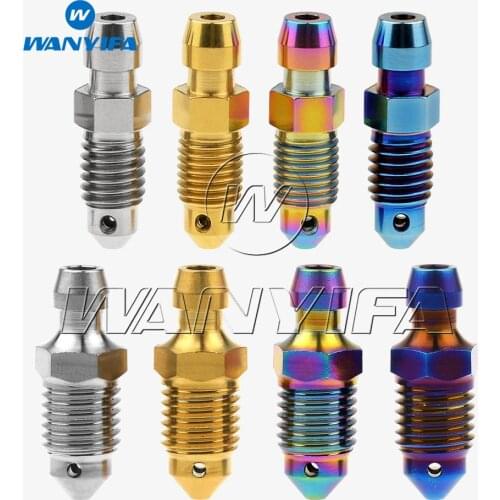 Wanyifa Titanium Ti Bolts Caliper Bleed Nipple M8 x 1.0 1.25/M10 x 1.0 1.25 for Brembo Ducati BMW KTM Aprilia single