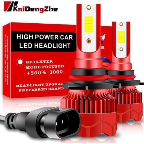 2Pcs 9005 9006 HB3 HB4 LED Canbus LED Headlights 50W 4800LM 6000K Waterproof Car Light Bulbs With COB Chips Car Accessories