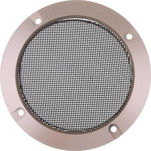 4inch Replacement Round Speaker Protective Mesh Cover Speaker Grille Gold
