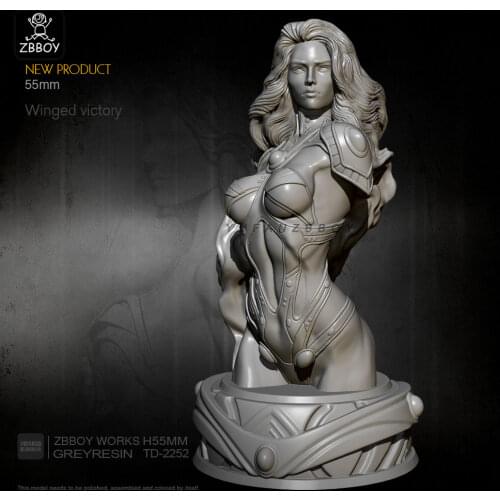 75mm Resin Bust of the goddess of fire model self-assembled TD-2260