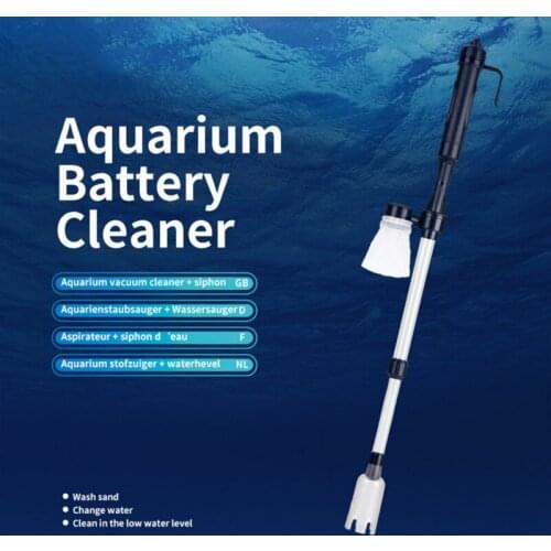Fish Tank Water Changer Aquarium Gravel Cleaner Sand Washer Vacuum Siphon Operated Gravel Cleaner #T