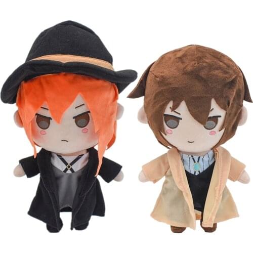 Stray Dogs Bungou Plush Toy Anime Dazai Chuuya Nakajima Atsushi Figures Plush Stuffed Doll Toys Free Shipping