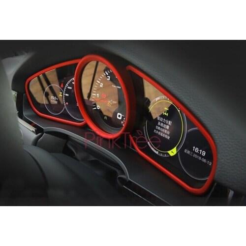 Interior Instrument Panel Decorative Frame Car Styling Accessories For Porsche Cayenne 2018 2019