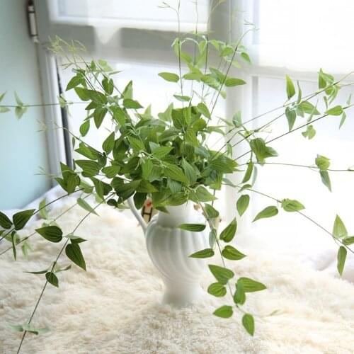 1Pc Artificial Hanging Ivy Fake Foliage Leaf Flowers Plants Realistic Wisteria Garland Pot Basket Garden Home Party Decor