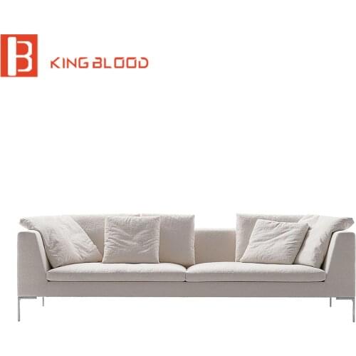 Italian modern white color living room couch lounge sofa design