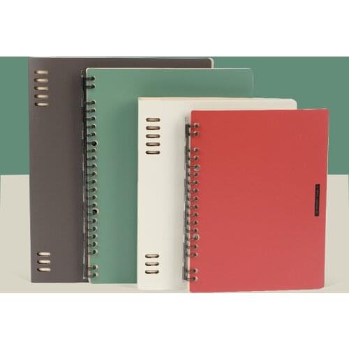 KOKUYO A LITTLE SPECIAL Pure Color Loose-leaf Notebook A5 B5 Indexable Journal Schedule Book Daily Student Office Stationery