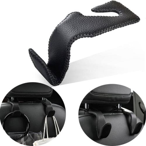 Car Back Seat Hook New Leather Seat Hook Car Hook Seat Back Hidden Multifunctional Rear Seat Small Hook Car Accessories