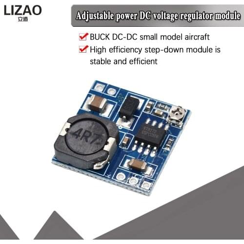 MINI jet BUCK DC-DC adjustable power supply DC voltage stabilizer module high efficiency BUCK module out 0.92-15V