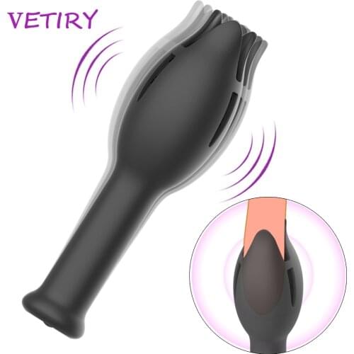 VETIRY Male Masturbator Vibrator Sex Toys for Men Deep Throat Penis Delay Trainer Automatic Oral Climax Glans Stimulate Sex Shop