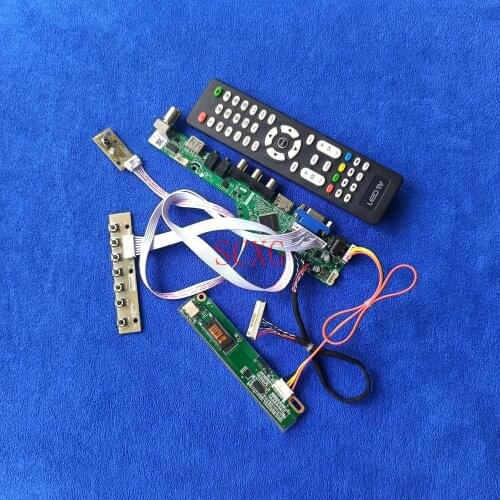 DIY kit For N141C1/N141C2/N141C3 Analog Signal 1CCFL LVDS 30-Pin HDMI-compatible VGA AV USB LCD matrix controller board 1440*900