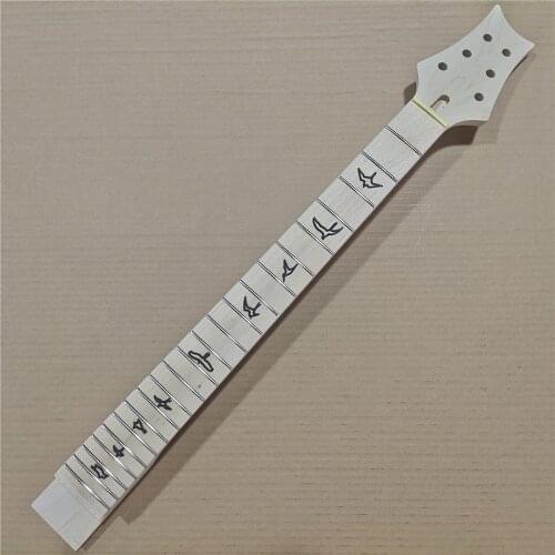 Unfinished maple 22 frets electric guitar neck maple fingerboard set-in guitar neck 24.75inch