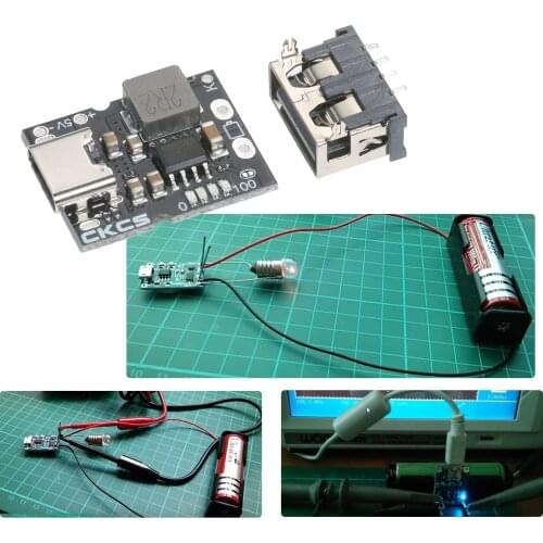 KKmoon 5V 2A Lithium Battery Charging Board Type-C Input with Female Charging Module Type-C Charge Module for Electronic DIY