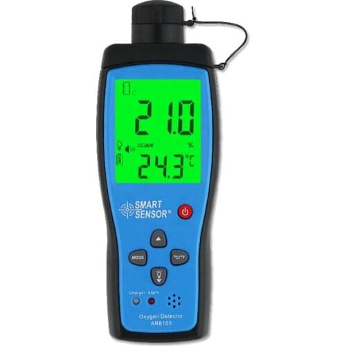Professional Automotive oxygen detector gas analyzer O2 Meter monitor with battery Sound and Light Vibration
