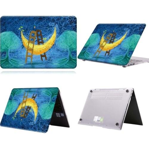 Moon Bed Paint Anti-slip Fasion Laptop Case For MateBook 13/13 AMD Ryzen/14/D14/D15/X 2020/X Pro/Pro 16.1/Honor MagicBook 14/15