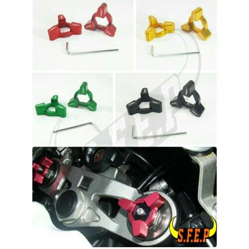 Motorcycle CNC Fork Preload Adjusters For Kawasaki ZX10R 2009