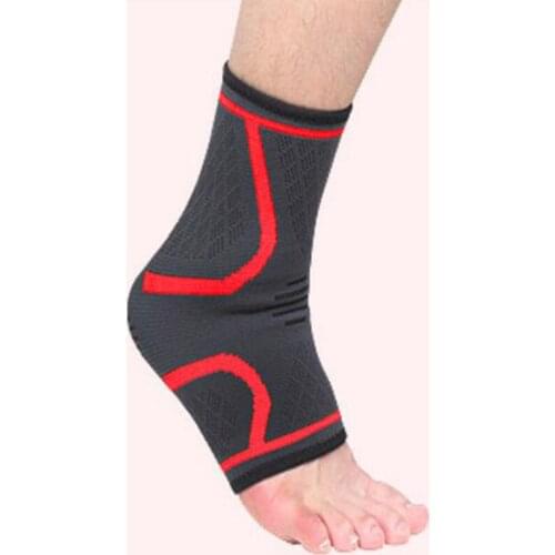 Wholesale Adjustable Sports Compression Ankle Brace Support Stabilizer Elastic Foot Wrap For Sprained