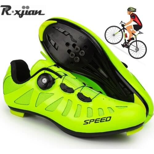 Ultra-light breathable self-locking bicycle shoes Men professional non-slip women MTB cycling shoes SPD pedal racing shoes New