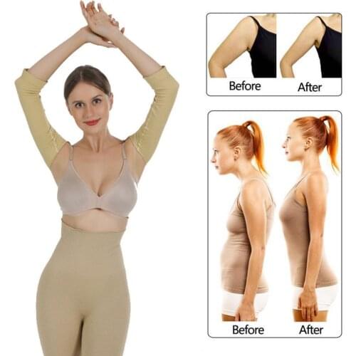 1Pcs Women Arm Shaper Slimming Weight Loss Calories Back Corrector Arm Control Shapewear Lift Sleeve Shoulder off Shaper Ma P4I2