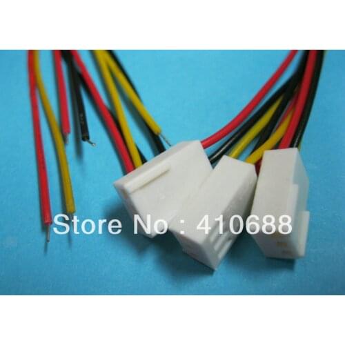 1000 Pcs 2510 Pitch 2.54mm 3 Pin Female Connector with 26AWG 300mm Leads Cable