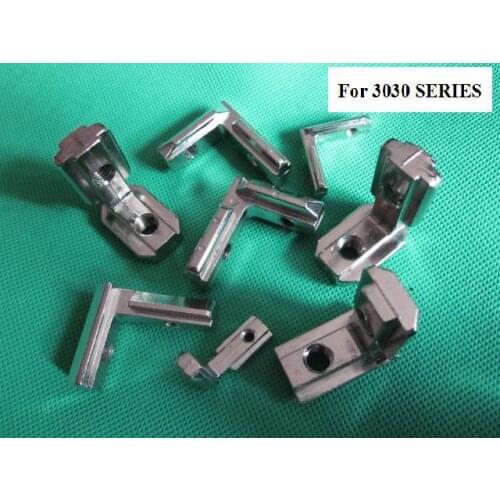 8mm T Slot L Shape Type Aluminum Profile Accessories Interior Corner Connector Joint Bracket for 3030 30*30SERIES